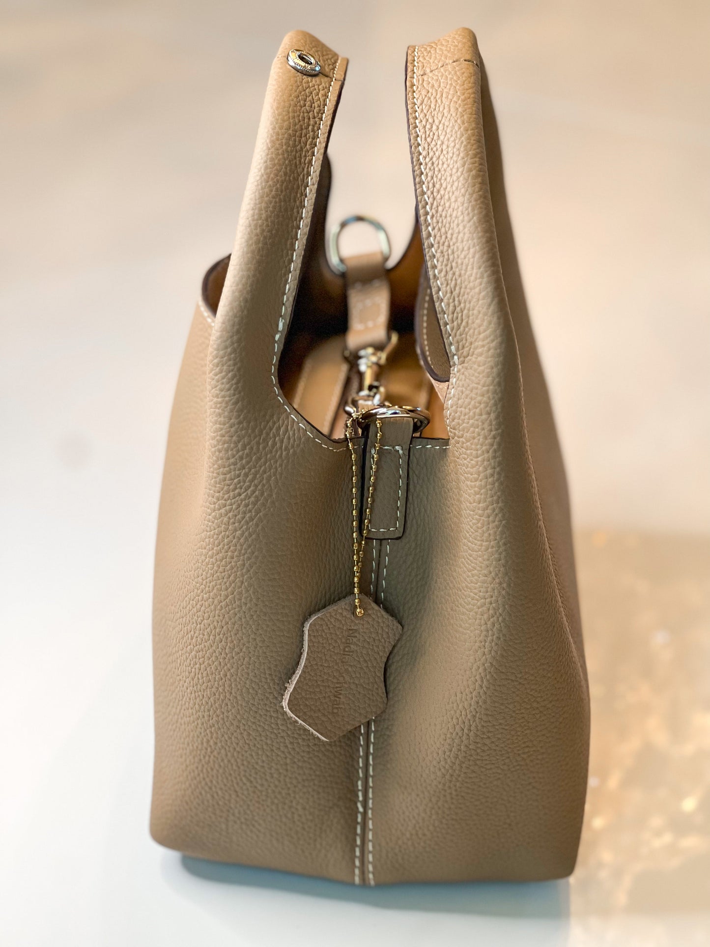 Telma |Bucket Bag de Couro legítimo