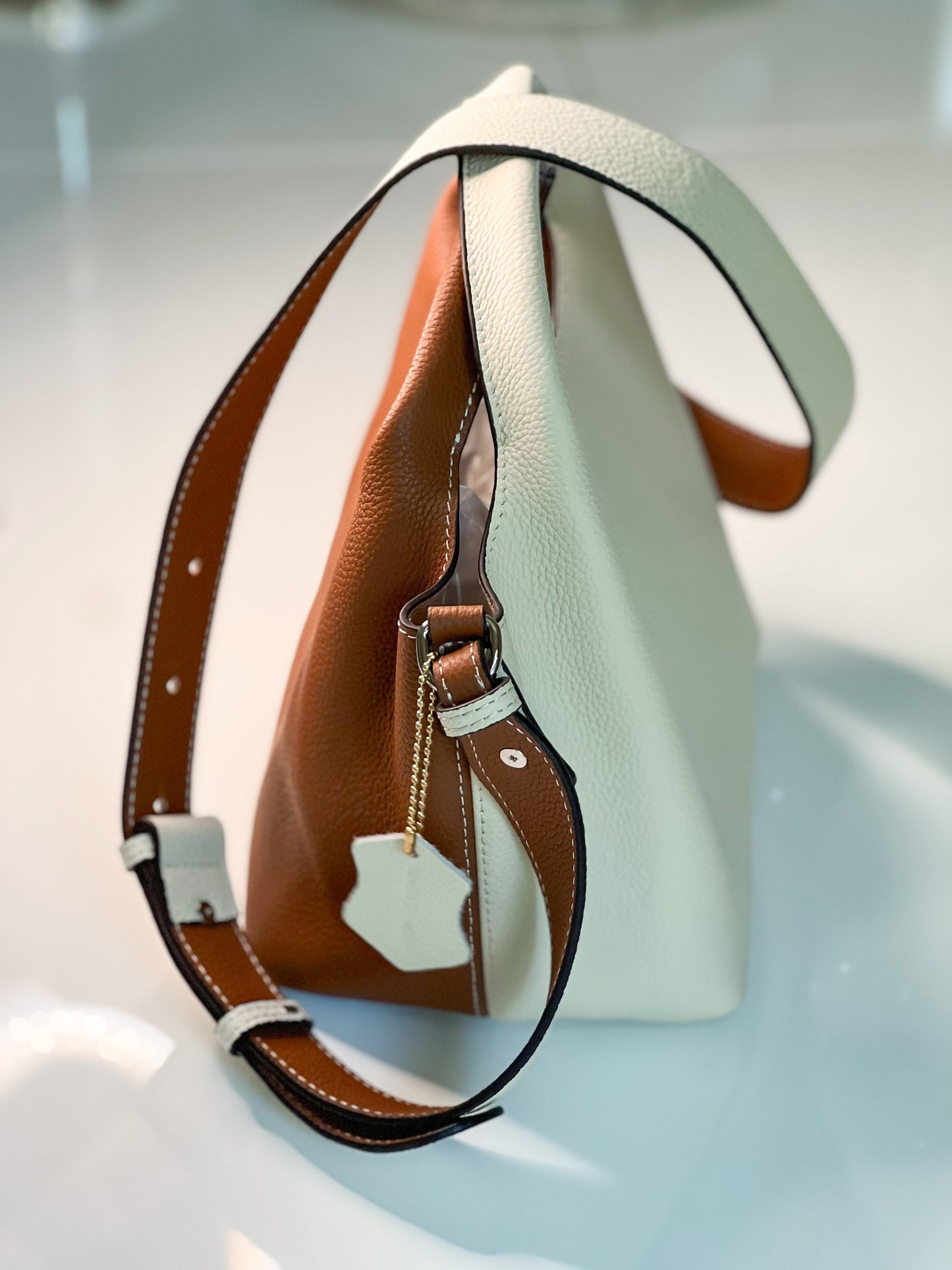 Telma |Bucket Bag de Couro legítimo