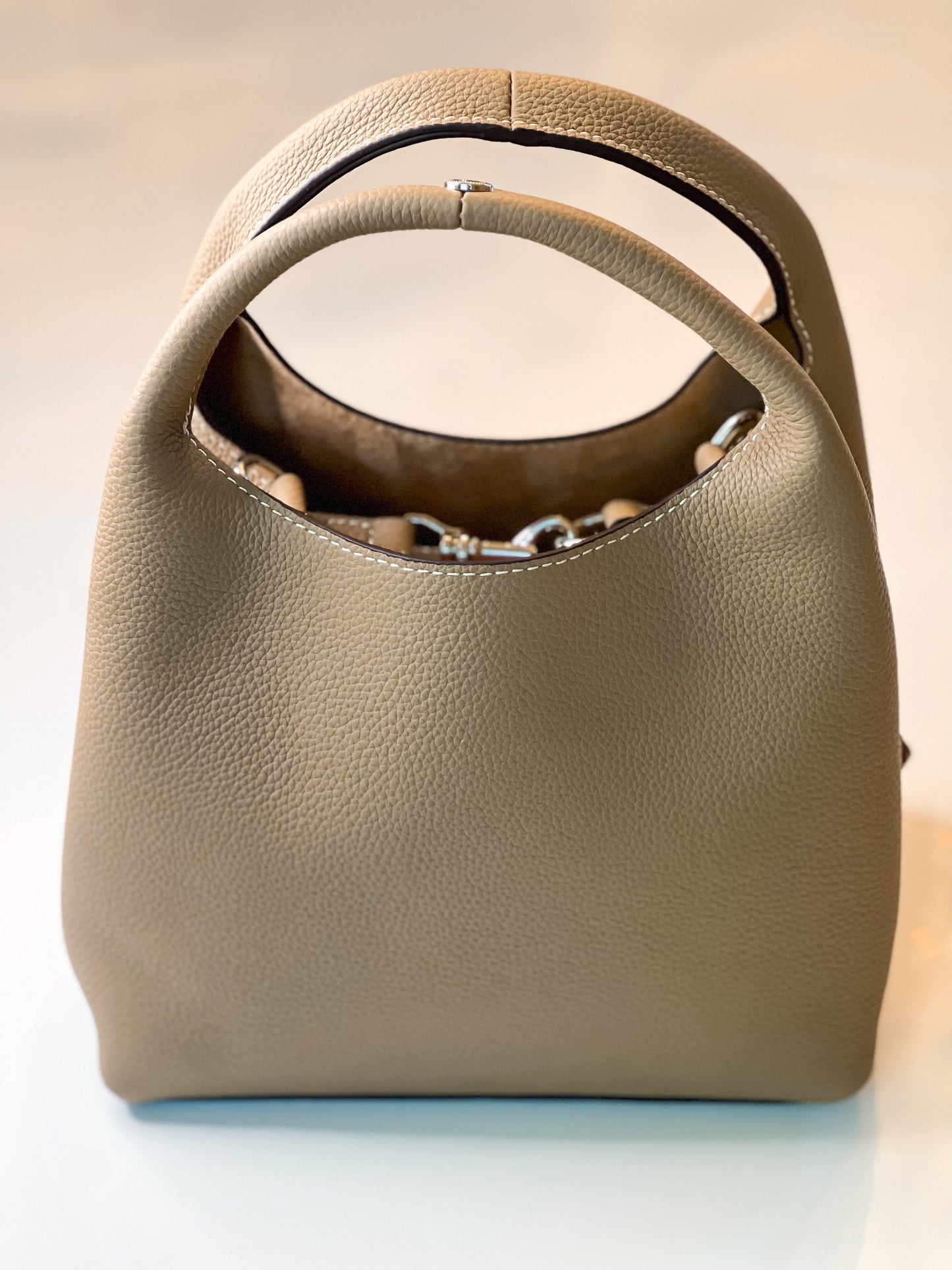 Telma |Bucket Bag de Couro legítimo