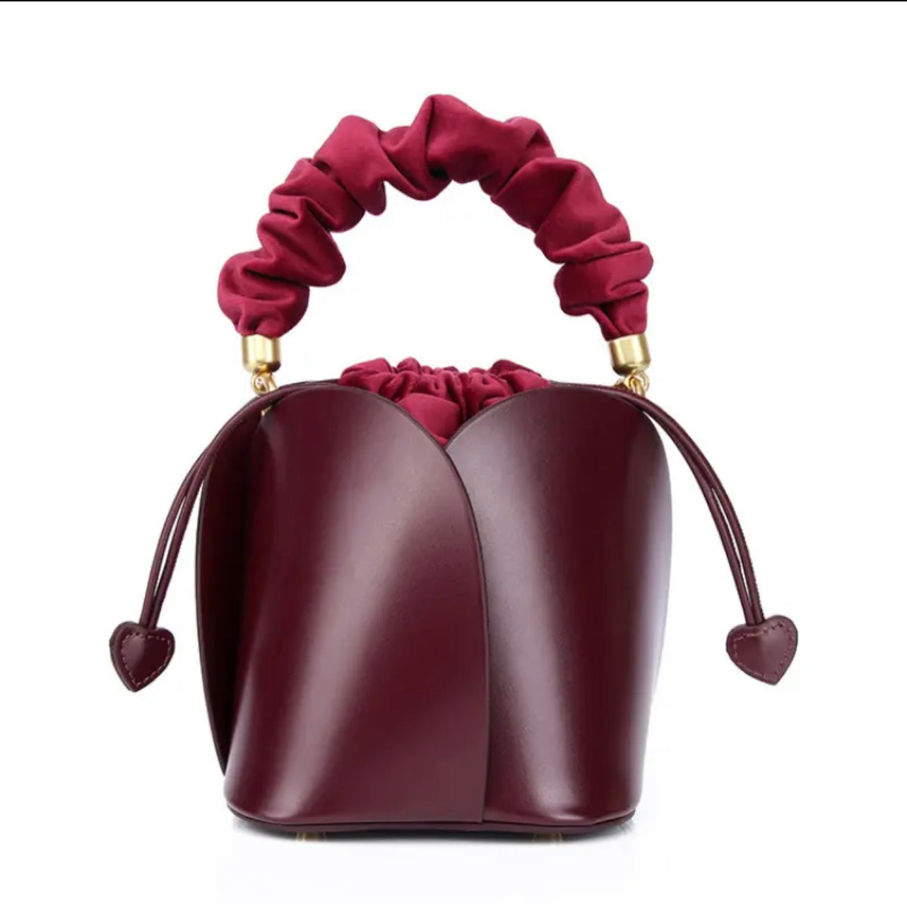 Anne |  Bucket Bag de Couro - Floral