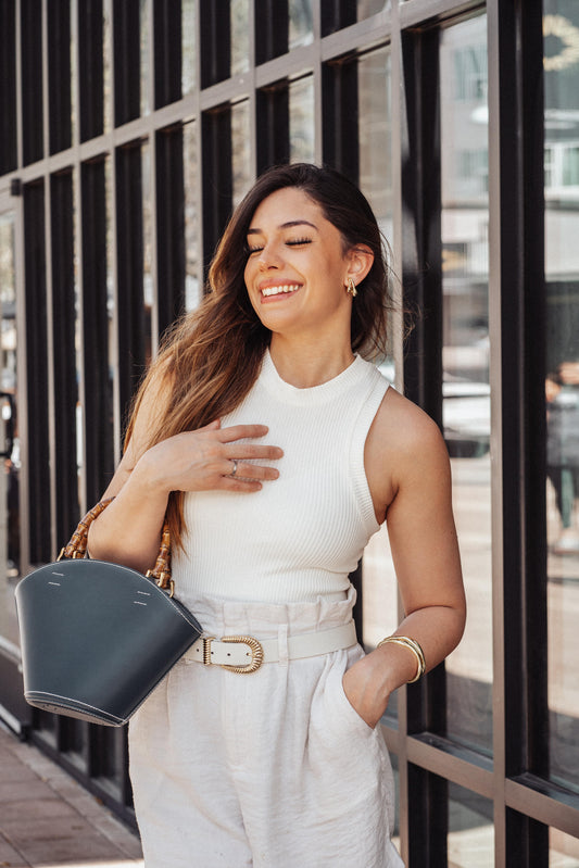 Gianna | Bucket Bag de Couro Genuíno