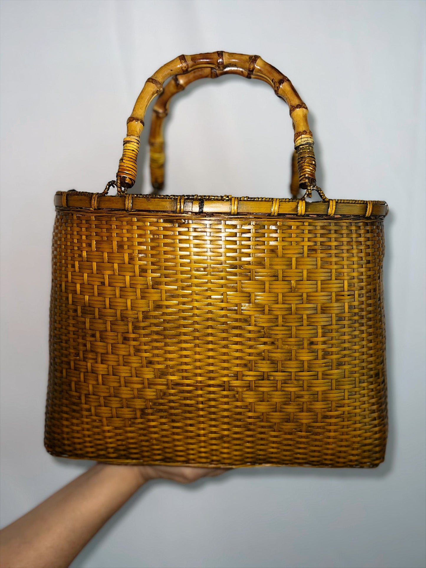 Straw Bamboo Bag