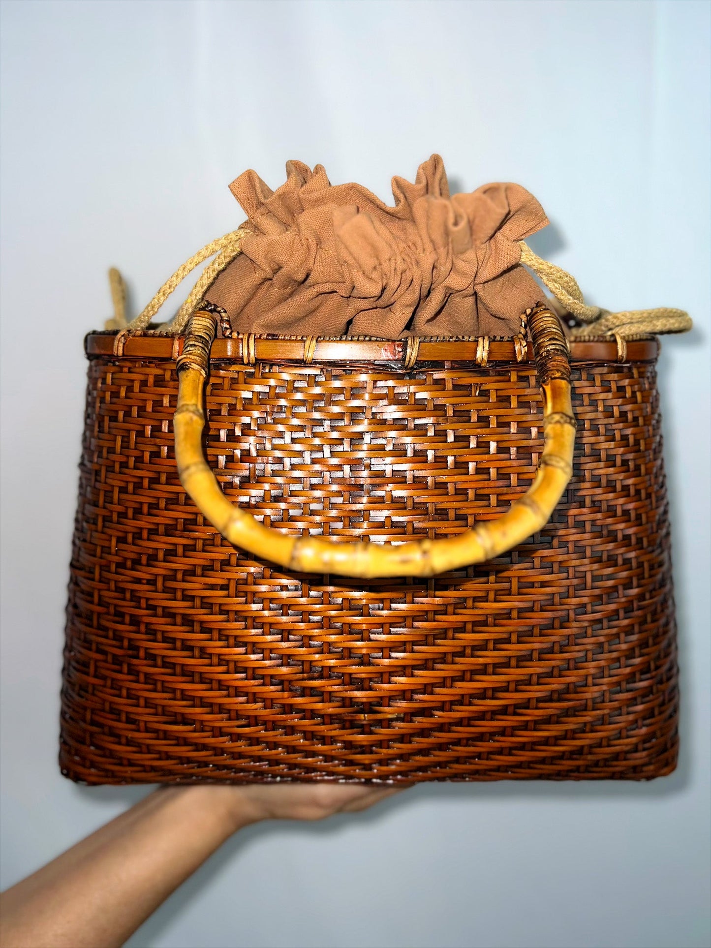 Straw Bamboo Bag
