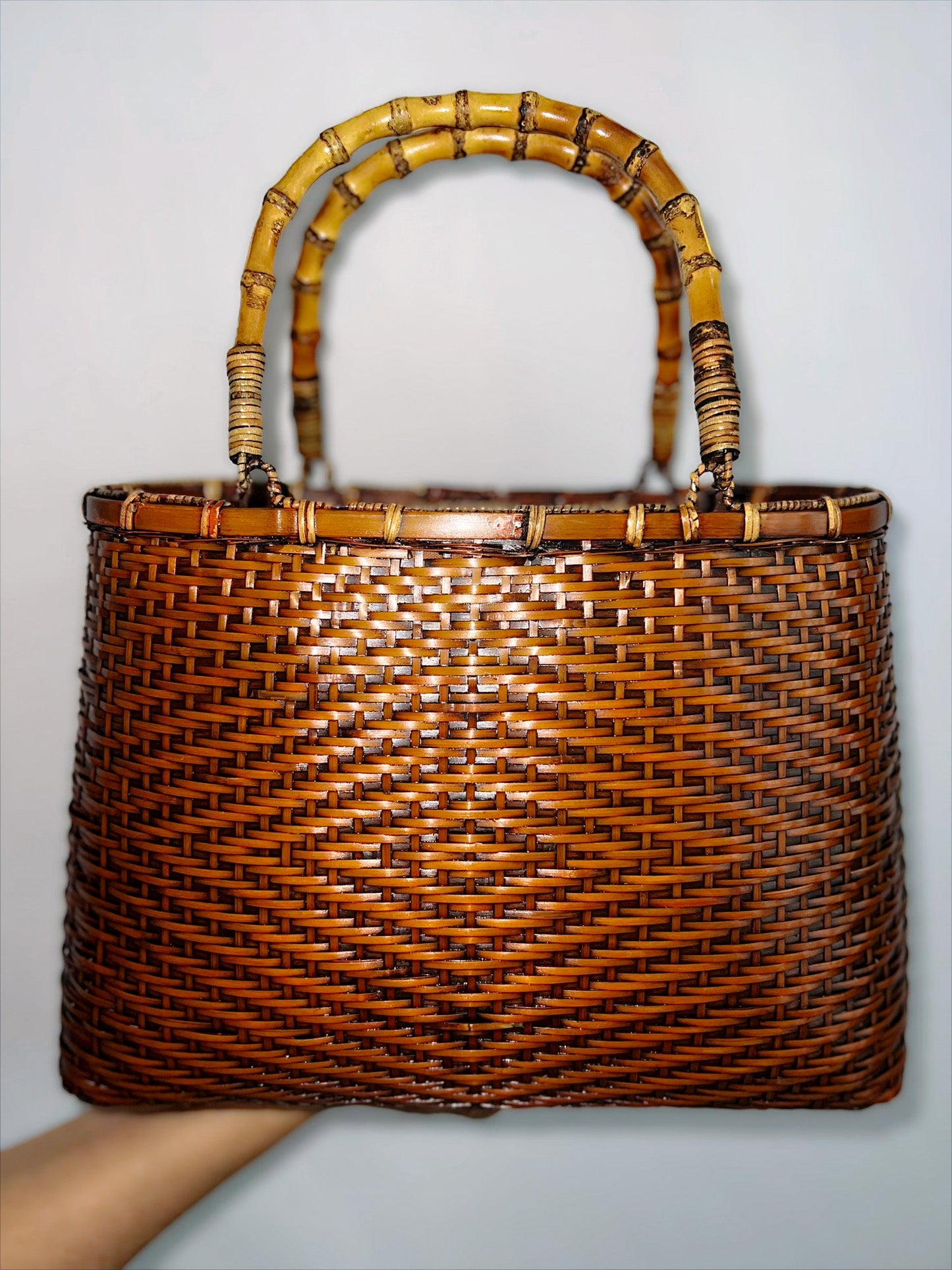 Straw Bamboo Bag
